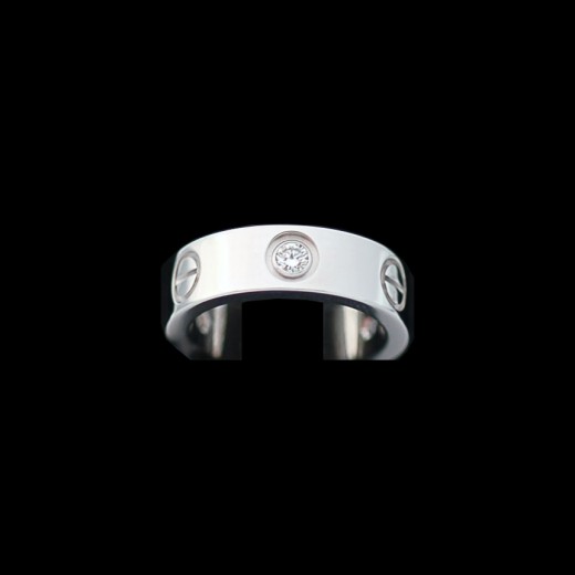 Bague Cartier " Love " Or blanc et Diamants