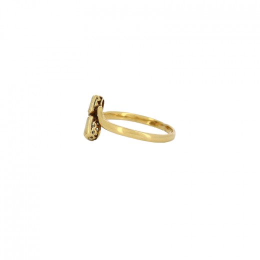 Bague Vintage 90 - Beige Crème - Occasion - Style Ancien