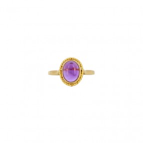 Bague Améthyste Cabochon En...