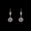 Boucles d'oreilles anciennes deux ors