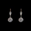 Boucles d'oreilles anciennes deux ors