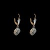 Boucles d'oreilles anciennes deux ors