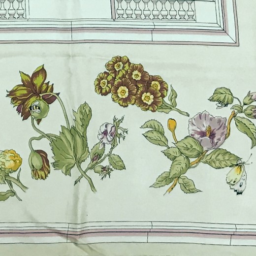 Carré Hermès Quai aux fleurs en Soie