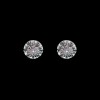 Boucles d'oreilles anciennes deux ors diamants