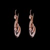 Boucles d'oreilles ancienne longues en or