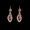 Boucles d'oreilles ancienne longues en or