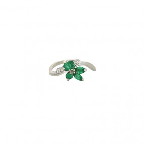 Bague Fleur en Or,...