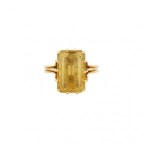 Bague en Or et Citrine