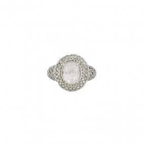 Bague en Or, Quartz et...