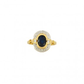 Bague en Deux Tons d'Or,...