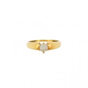 Bague en Or et Centre en...