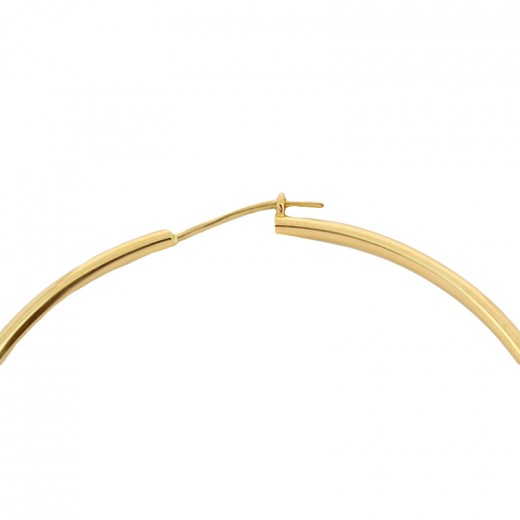 Boucles D'oreilles Créoles Longues à Clips - Noir Et Doré Avec Perles En Verre - Neuf Sans Emballage