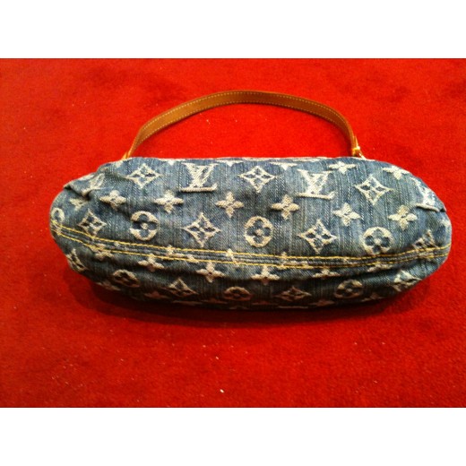 Sac Louis Vuitton "Mini Pleaty" bleu