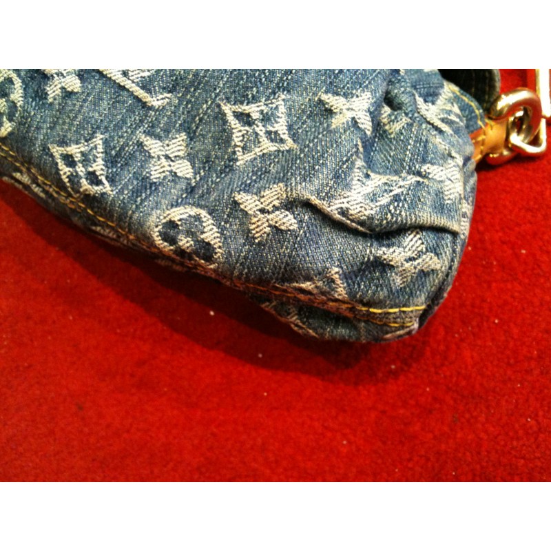 sac a main louis vuitton pleaty toile denim monogram