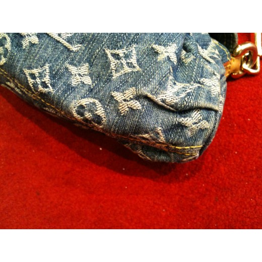 Sac Louis Vuitton "Mini Pleaty" bleu