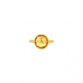 Bague en Or et Citrine...
