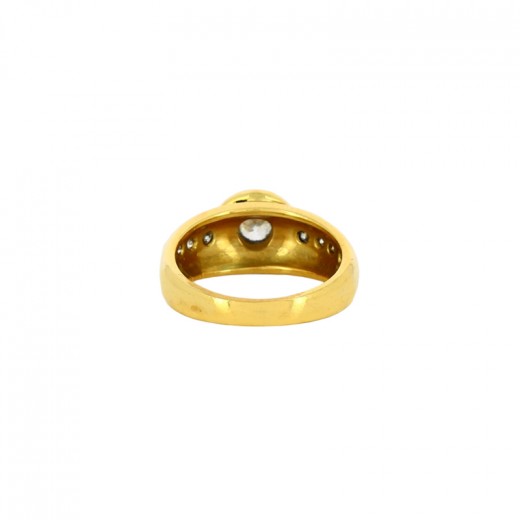 Bague Massive en Or et Diamants