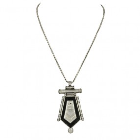 Collier en Argent et Bakelite