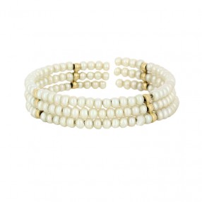 Bracelet rigide 3 rangs de...