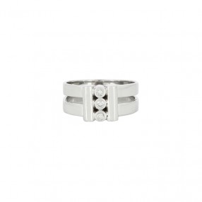 Bague Trois Diamants en Or