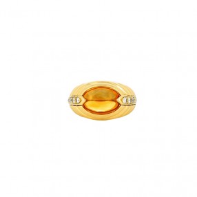 Bague en Or, Citrine et...