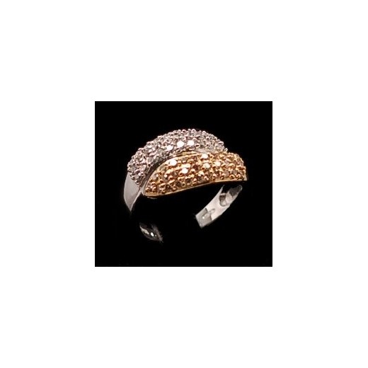 Bague 2 tons d or diamants 1 carat