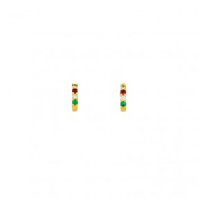 Boucles d'Oreilles Demi...