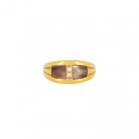 Bague Vintage en Or, Nacre...