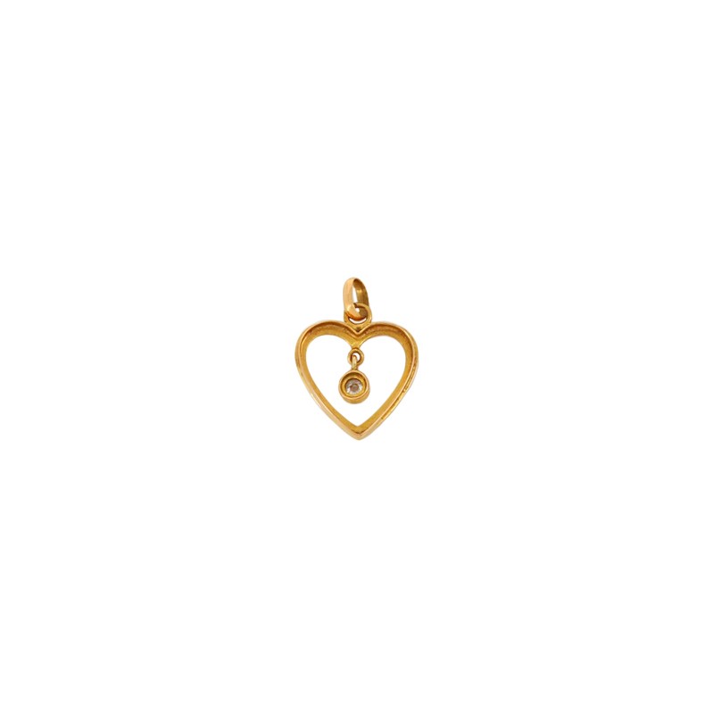 Pendentif Femme Cœur précieux Or Jaune et Diamants Doré et jaune - Achat  / Vente sautoir et collier Pendentif Femme Cœur précieu Femme Adulte Or  jaune Doré Diamant 