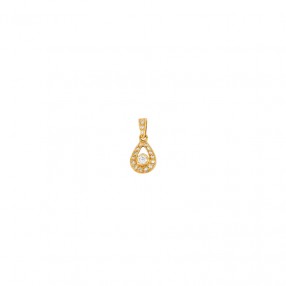 Pendentif Goutte en Or et...