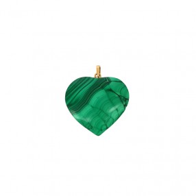 Pendentif Cœur en Malachite...