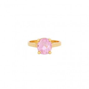 Bague en Or et Saphir Rose