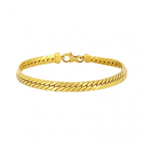 Bracelet Maille Anglaise en Or