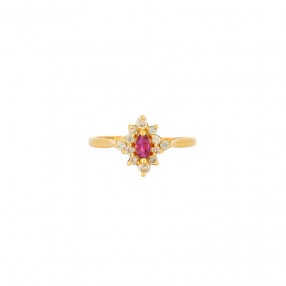 Bague Marguerite en Or,...