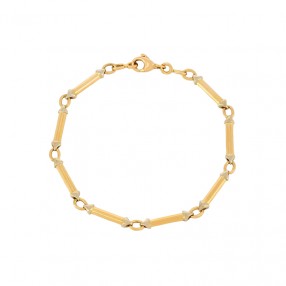 Bracelet en Deux Tons d'Or