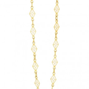 Collier Long Sautoir Maille...