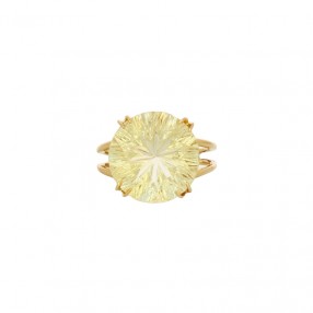 Bague en Or et Citrine