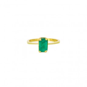 Bague en Or et Spinelle Vert