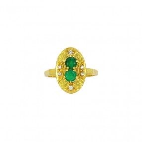 Bague Marquise en Or,...