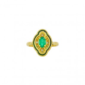 Bague Marquise en Or,...