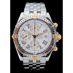 Montre BREITLING Crosswind B13355 Or et Acier