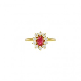 Bague Marguerite en Or et...