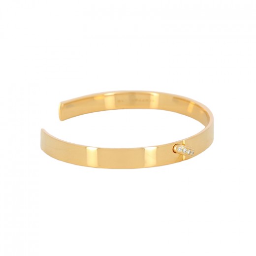 Bracelet Chaumet Liens Ouvert en Or et Diamants