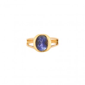 Bague en Or et Iolite