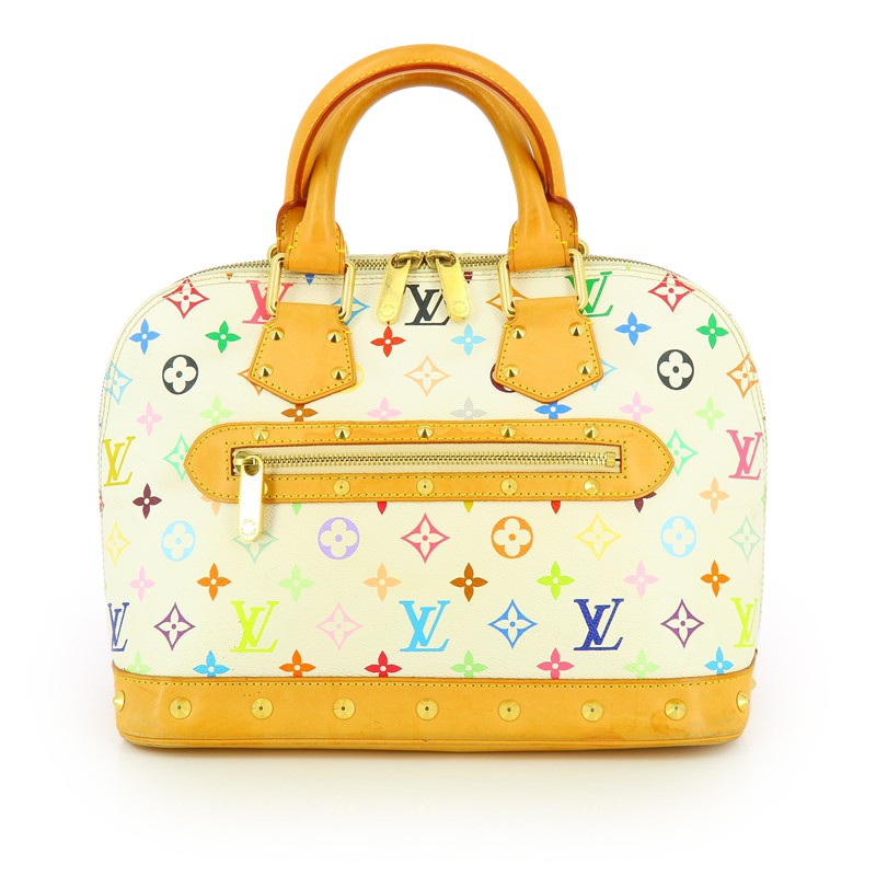 Sacs Louis Vuitton Alma Blanc d'occasion