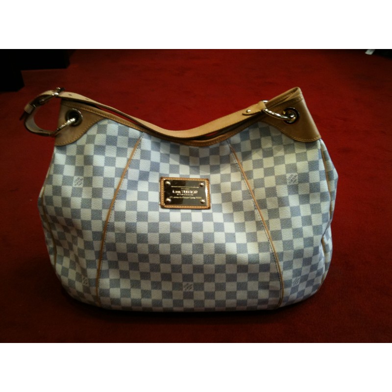 Sac Louis Vuitton Galliera toile damier azur