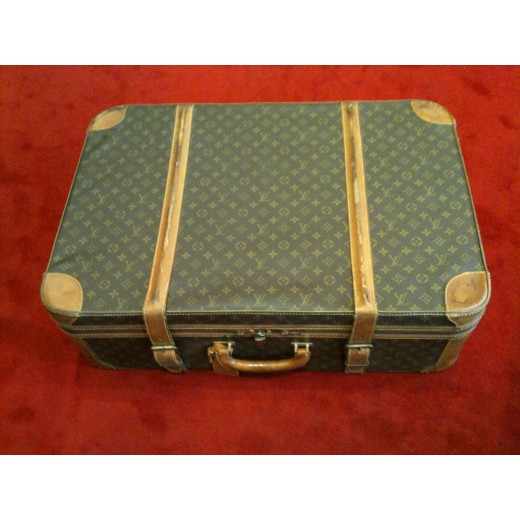 Valise Louis Vuitton vintage en toile monogram 80cm