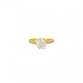 Bague Solitaire en Or et...