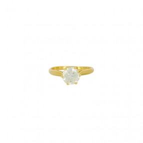 Bague Solitaire en Or et...