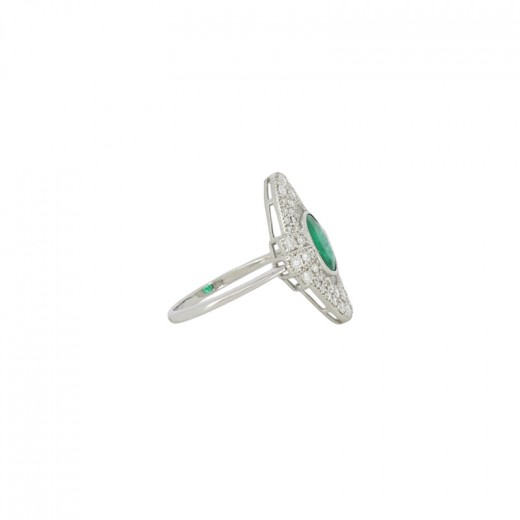 9.50x4 MM Certifié Émeraude Naturel Marquise Coupe 0.56 Carats non